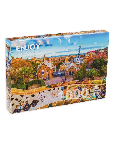 Puzzle Enjoy de 1000 piese - View from Park Guell, Barcelona - 1